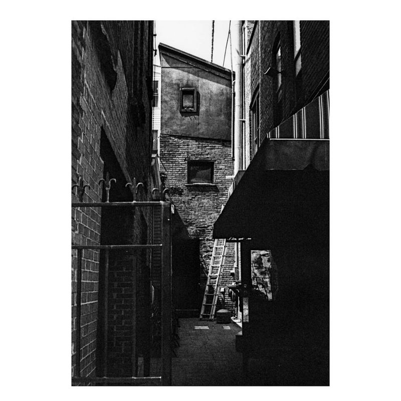 Alleyway next to 9 Maple Ave jazz club, Saratoga Springs NY
